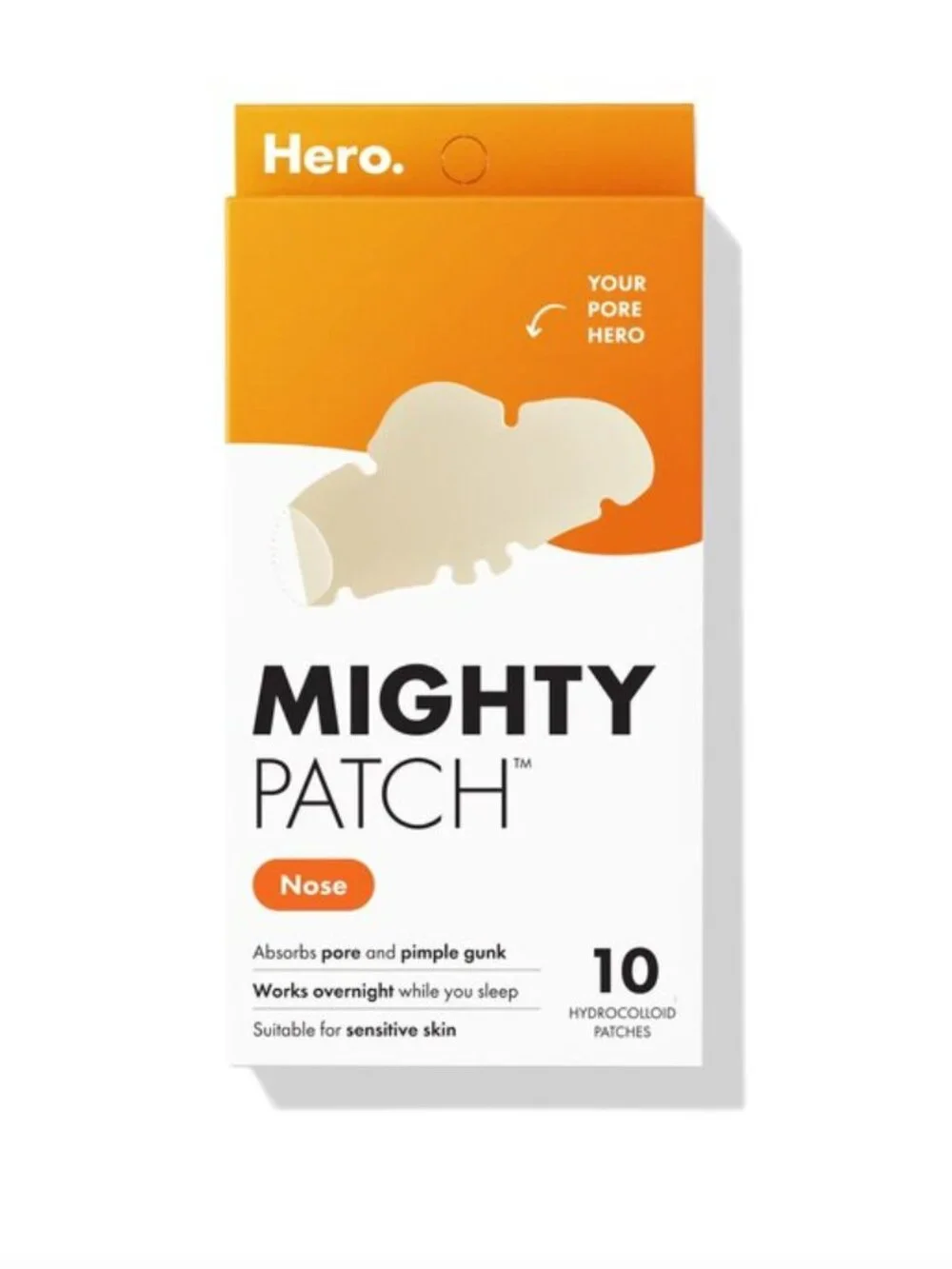 2X Mighty Patch Nose by Hero Cosmetics HYDROCILLOID 10 patches Each exp 01/2028